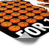 Basketball-student 100e dag met een all-band van 1 poster (Hoek)