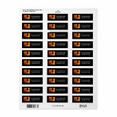 Basketball Sunset Etiket (Full Sheet)