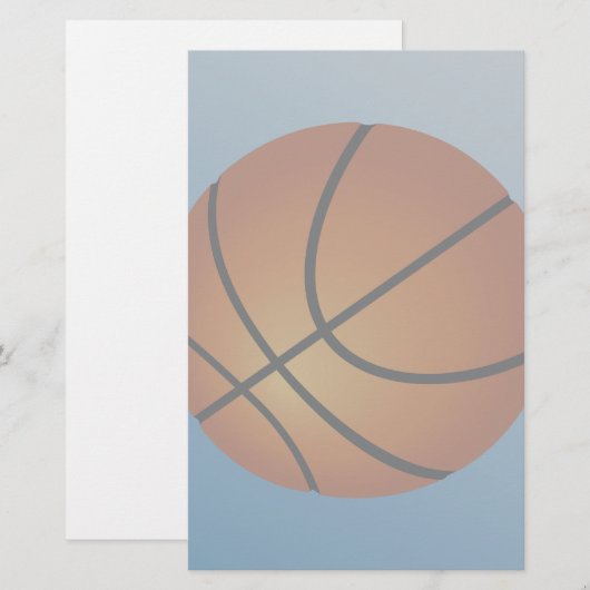 Basketball Super Budget Speciaal Briefpapier (Voorkant / Achterkant)
