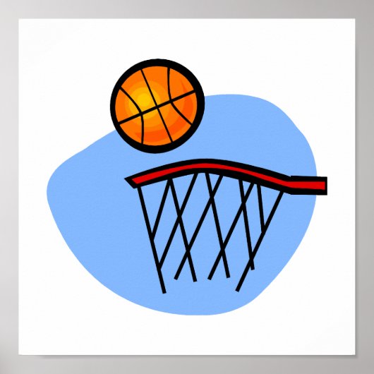 Basketball-swoosh Poster (Voorkant)