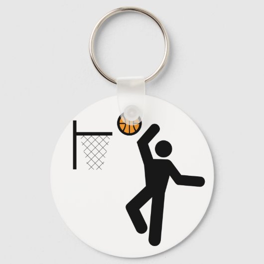 Basketball Symbol Sleutelhanger (Voorkant)