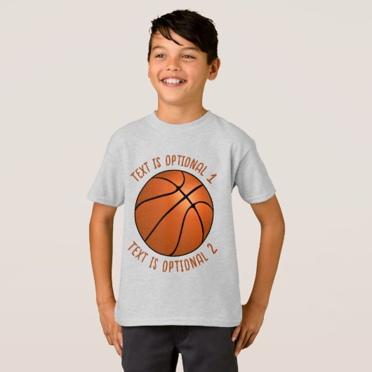 Basketball T-shirt (Voorkant volledig)