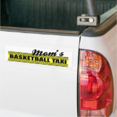 Basketball Taxi Bumpersticker van mama (Op Truck)