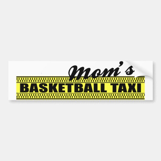 Basketball Taxi Bumpersticker van mama (Voorkant)