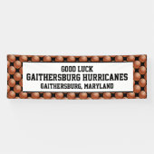 Basketball Team Banner 3 Lijnen van de Tekst van d (Horizontaal)