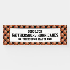 Basketball Team Banner 3 Lijnen van de Tekst van d