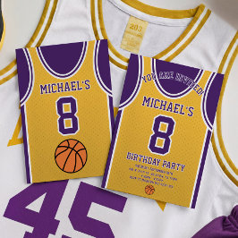 Basketball Team Birthday Invitation Kaart