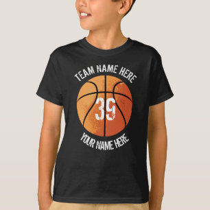 Basketball ( team en speler) t-shirt