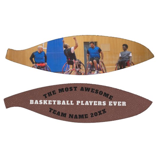 Basketball Team Foto Aangepaste tekst aangepast Basketbal (Panelen)