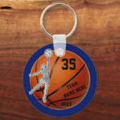  Basketball Team Gift Ideeën for Girls Sleutelhanger (Voorkant)