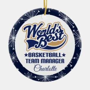 Basketball Team Manager Gift Keramisch Ornament