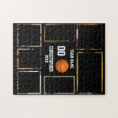 Basketball Team Photo Collage Legpuzzel (Horizontaal)