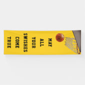 Basketball Team Yellow Spandoek (Horizontaal)