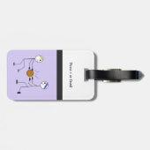 Basketball Teammates Sport Bagagelabel (Achterkant horizontaal)