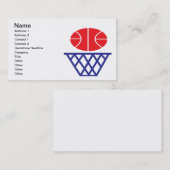 Basketball-teken Visitekaartje (Voorkant / Achterkant)