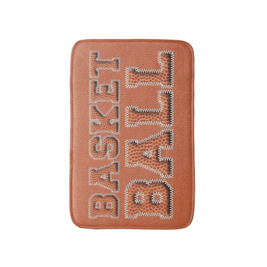 Basketball Text and Texture Badmat (Voorkant Verticaal)
