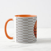 Basketball Text Design Coffee Mok (Links)