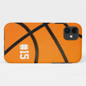 Basketball Texture Personalized # iPhone5 hoesje (Achterkant (horizontaal))