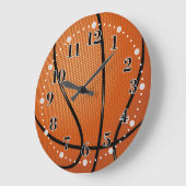 Basketball Texture | Tijd voor de sport Grote Klok (Hoek)