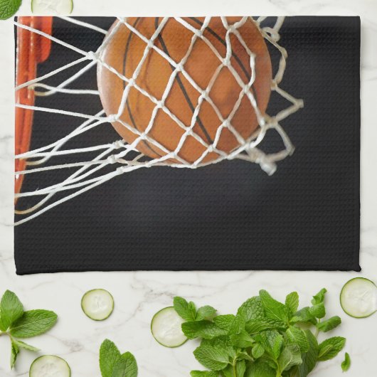 Basketball Theedoek (Gevouwen)