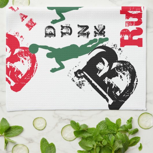 BASKETBALL THEEDOEK (Gevouwen)