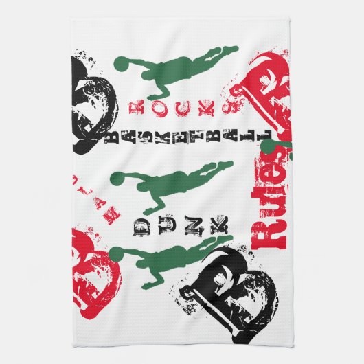 BASKETBALL THEEDOEK (Verticaal)