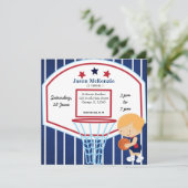 Basketball-thema Kaart (Staand voorkant)