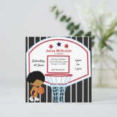 Basketball-thema Kaart (Staand voorkant)