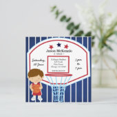 Basketball-thema Kaart (Staand voorkant)