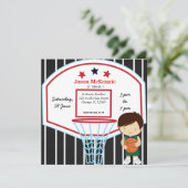 Basketball-thema Kaart (Staand voorkant)