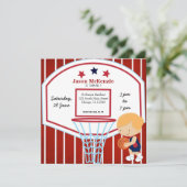 Basketball-thema Kaart (Staand voorkant)