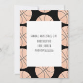 Basketball-thema Sport Birthday om het even welke Kaart (Achterkant)