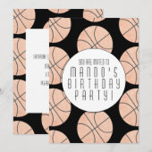 Basketball-thema Sport Birthday om het even welke Kaart (Voorkant / Achterkant)