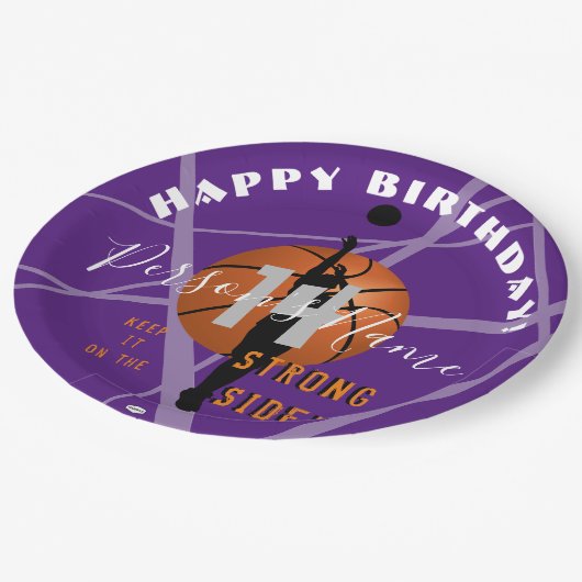 Basketball Theme Birthday Paper Bord HAMbyWG (Gekanteld)