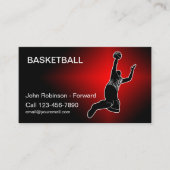 Basketball Theme Cool Visitekaartjes (Voorkant)