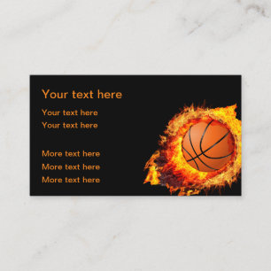 Basketball Theme Cool Visitekaartjes