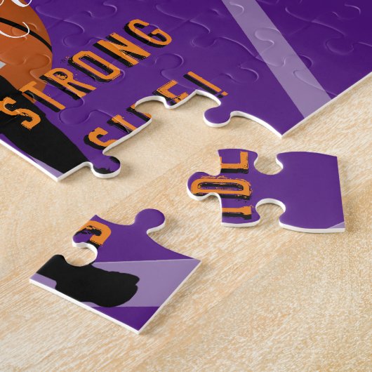 Basketball Theme Gift Puzzle HAMbyWG Legpuzzel (Zijkant)