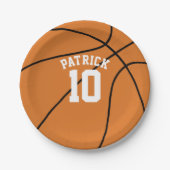 Basketball Theme Party Papieren Bordje (Voorkant)