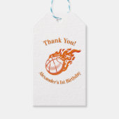 Basketball themed thank you 3 cadeaulabel (Voorkant)