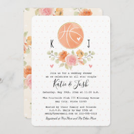 Basketball Thleding Wedding Couples Shower Kaart