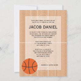 Basketball ThreatBar Mitzvah Kaart