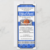 BASKETBALL TICKET Bar Bat Mitzvah Uitnodiging (Voorkant)