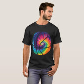 Basketball Tie Dye Geweldige Sport Rainbow Trippy  T-shirt (Voorkant volledig)