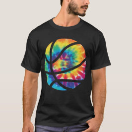 Basketball Tie Dye Rainbow Trippie Hippie T-shirt
