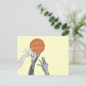 Basketball Tip off T-shirts en cadeautjes Briefkaart (Staand voorkant)
