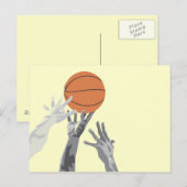 Basketball Tip off T-shirts en cadeautjes Briefkaart (Voorkant / Achterkant)