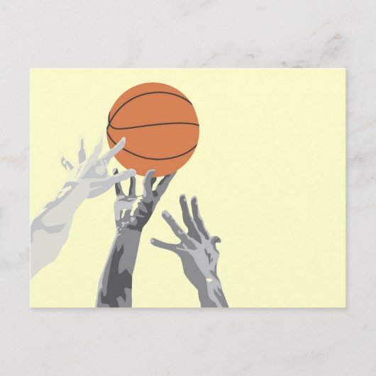 Basketball Tip off T-shirts en cadeautjes Briefkaart (Voorkant)