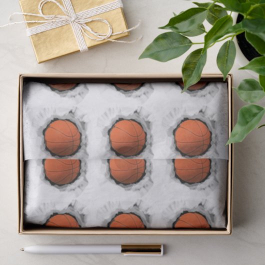 Basketball Tissuepapier (Geschenk)