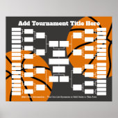 Basketball Tournament Bracket Poster (Voorkant)