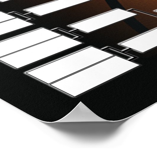 Basketball Tournament Bracket Poster (Hoek)